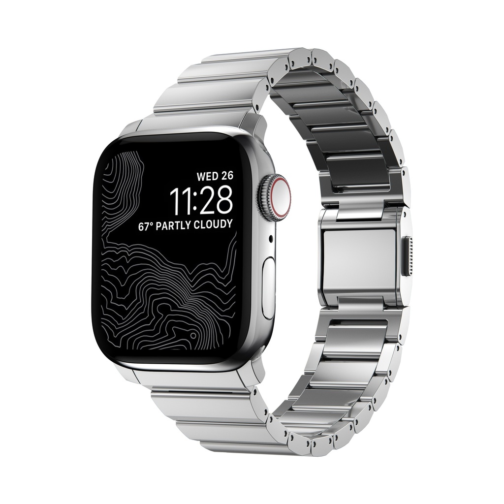 Nomad Stainless Steel Band for Apple Watch 38/40/41mm  - Silver