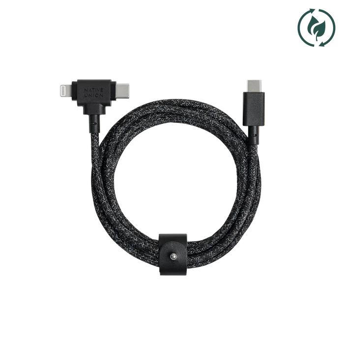 Native Union Universal Cable 1.8M - USB-C Combo to Lightning and USB-C - Cosmos