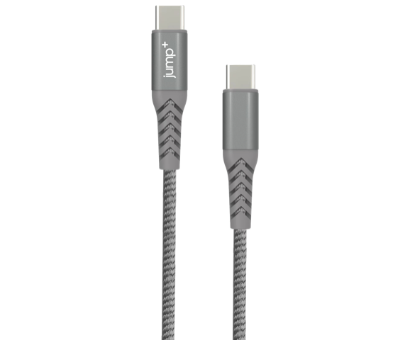jump+ USB-C to USB-C 1M Braided Cable - Space