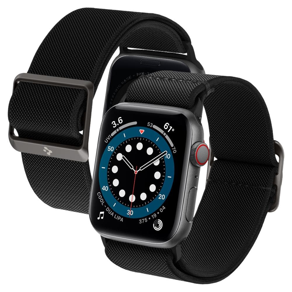 Spigen Lite Fit Strap for Apple Watch 42/44/45/49mm Series 1-8/SE/Ultra - Black