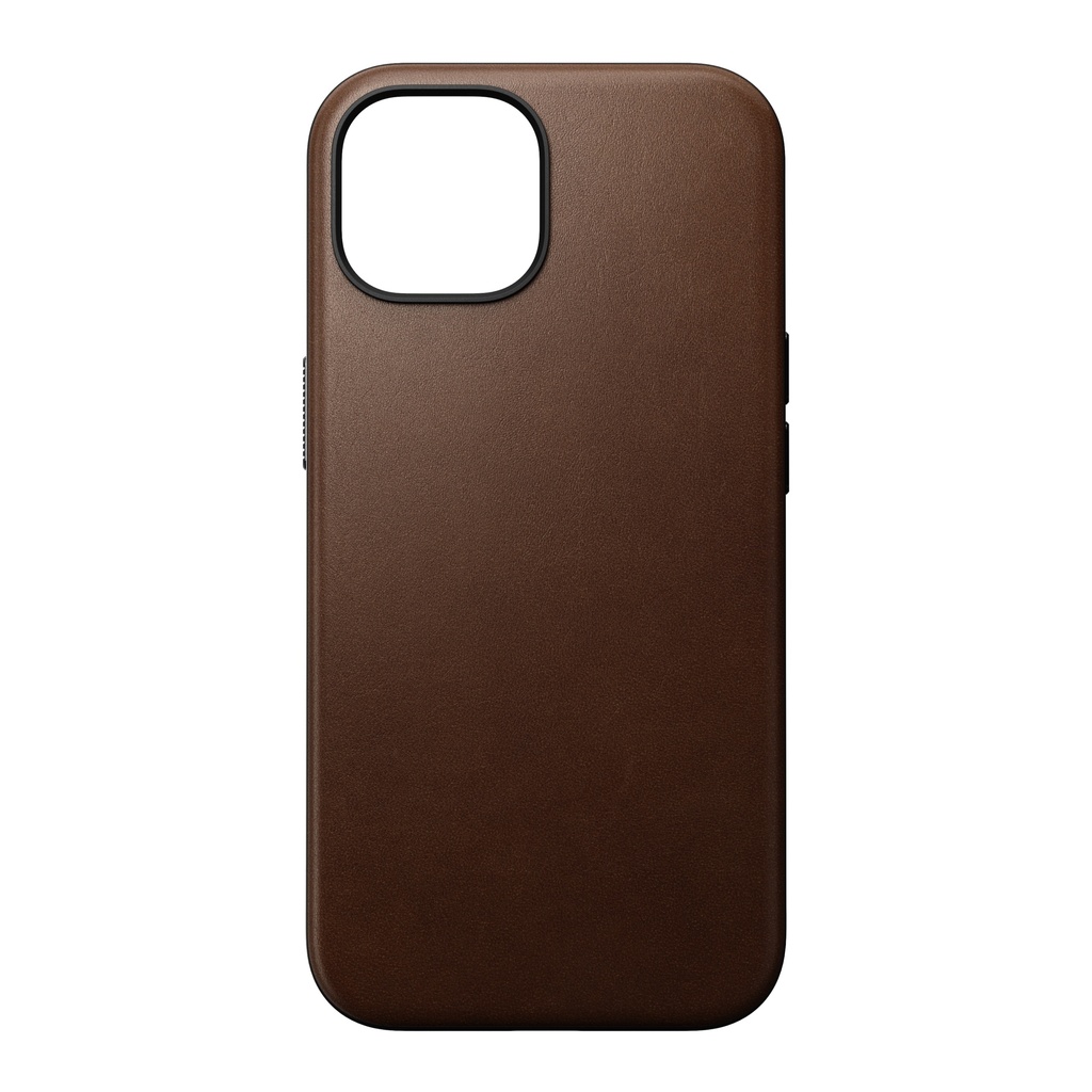 Nomad Leather Case with MagSafe for iPhone 15 - Brown