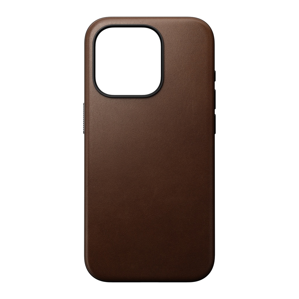 Nomad Leather Case with MagSafe for iPhone 15 Pro - Brown