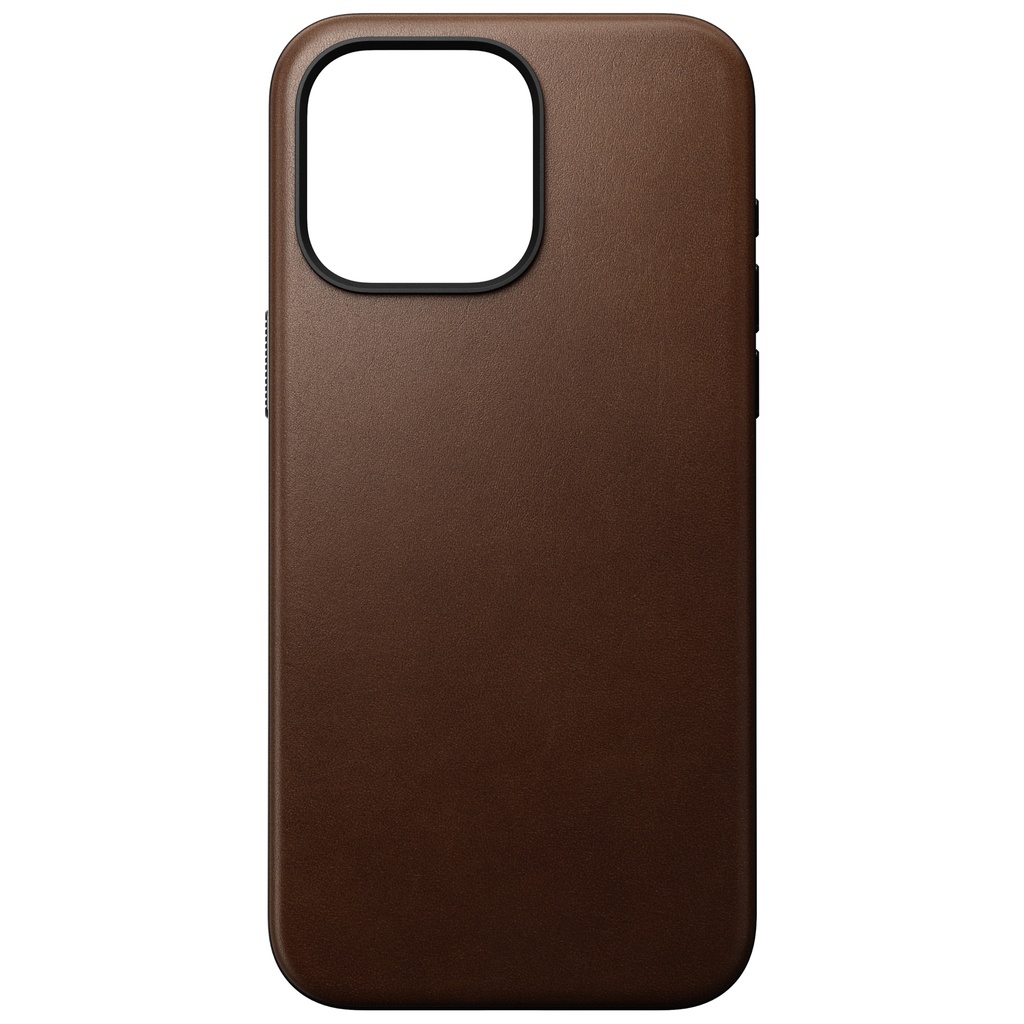 Nomad Leather Case with MagSafe for iPhone 15 Pro Max - Brown
