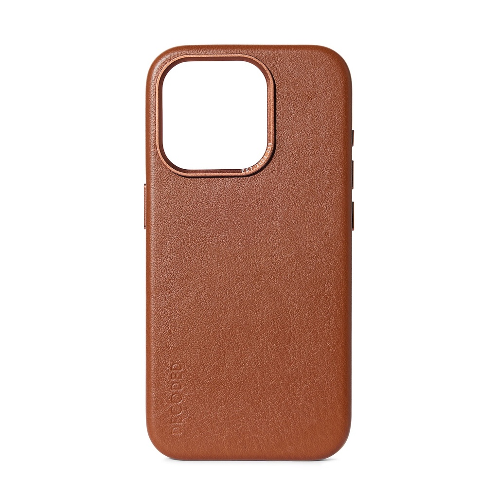 Decoded Leather Backcover with MagSafe for iPhone 15 Pro Max - Brown 