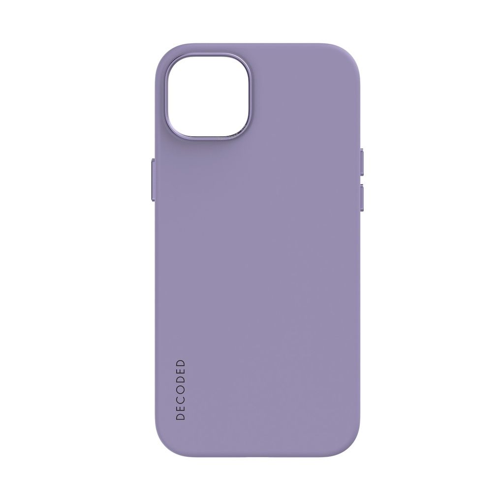 Decoded Silicone Backcover with MagSafe for iPhone 15 Plus - Lavender