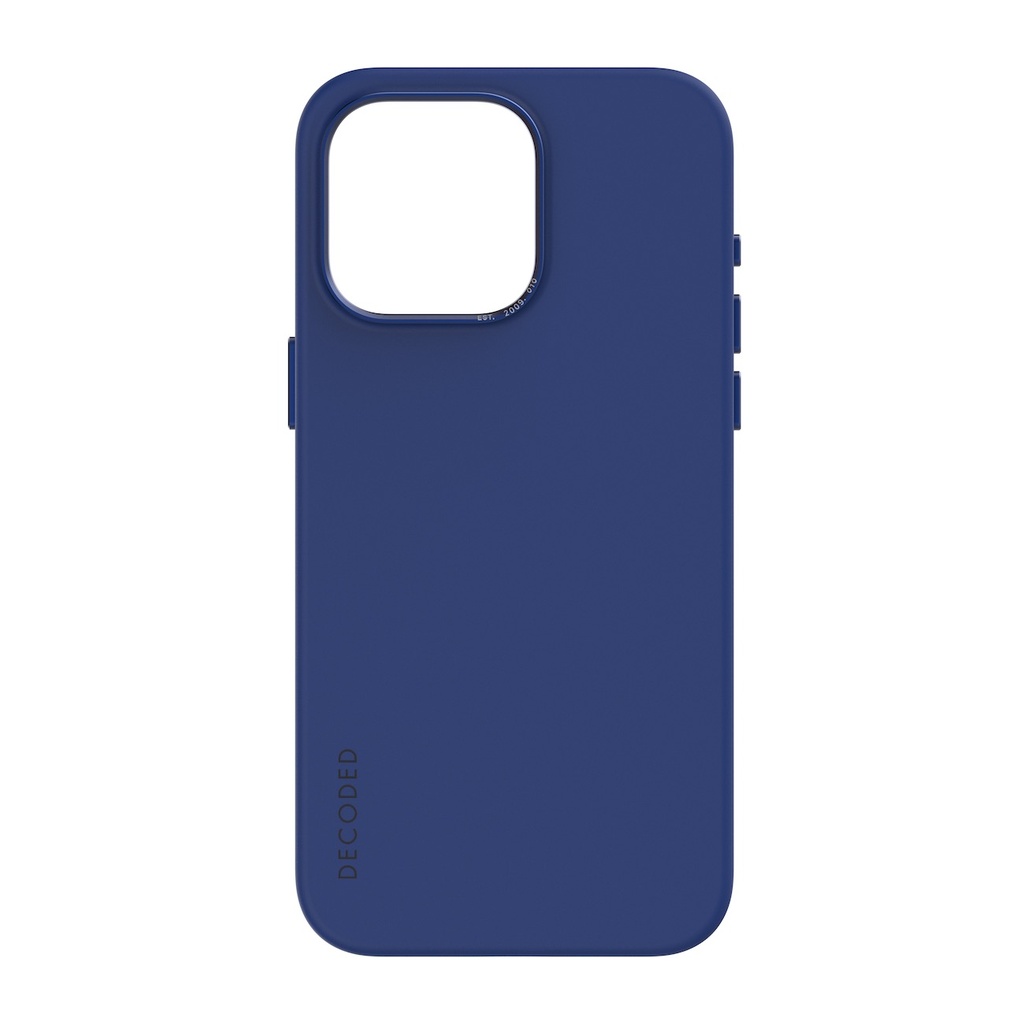 Decoded Silicone Backcover with MagSafe for iPhone 15 Plus - Galactic Blue