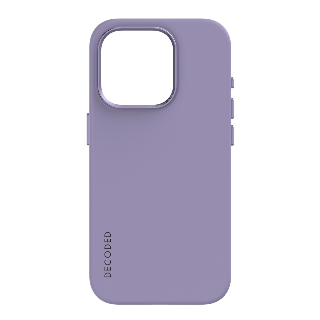 Decoded Silicone Backcover with MagSafe for iPhone 15 Pro - Lavender