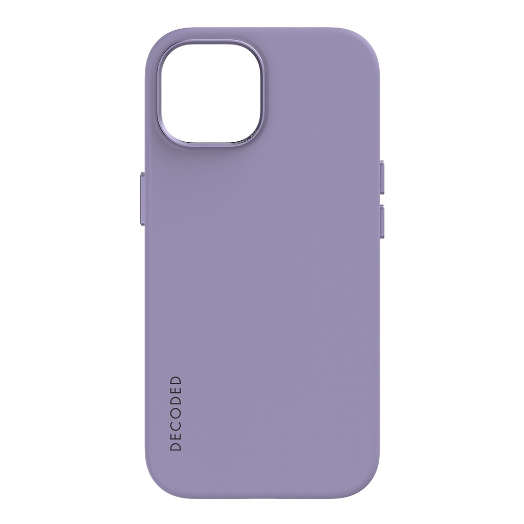 Decoded Silicone Backcover with MagSafe for iPhone 15/14/13 - Lavender