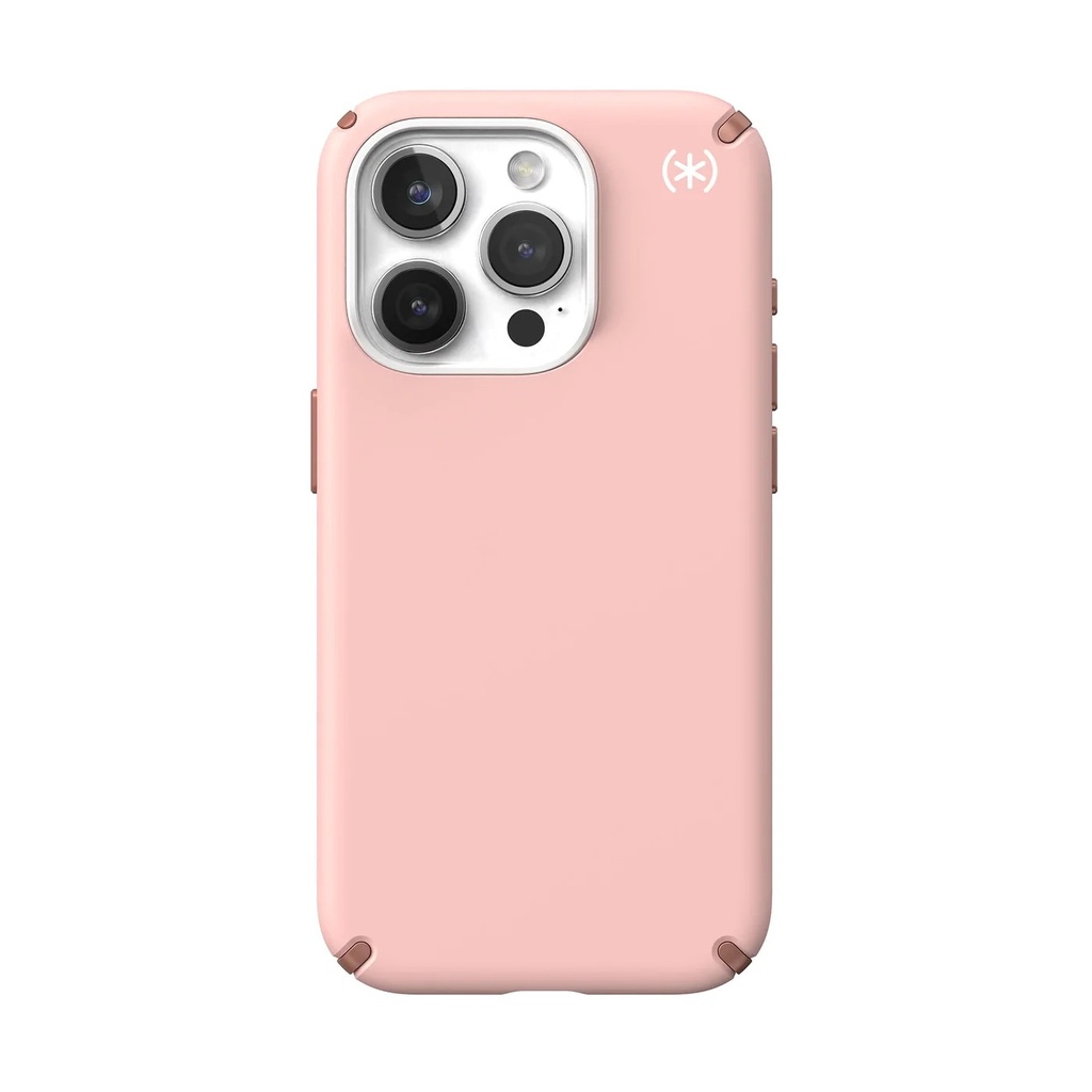 Speck Presidio2 Pro Case with MagSafe for iPhone 15 Pro - Dahlia Pink/Gold