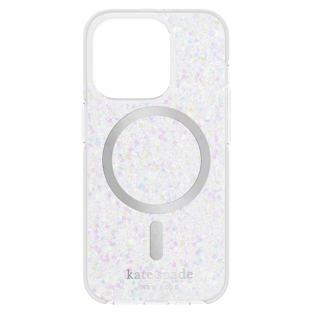 kate spade new york Protective Hardshell with MagSafe for iPhone 15 Pro Max - Chunky Glitter Iridescent