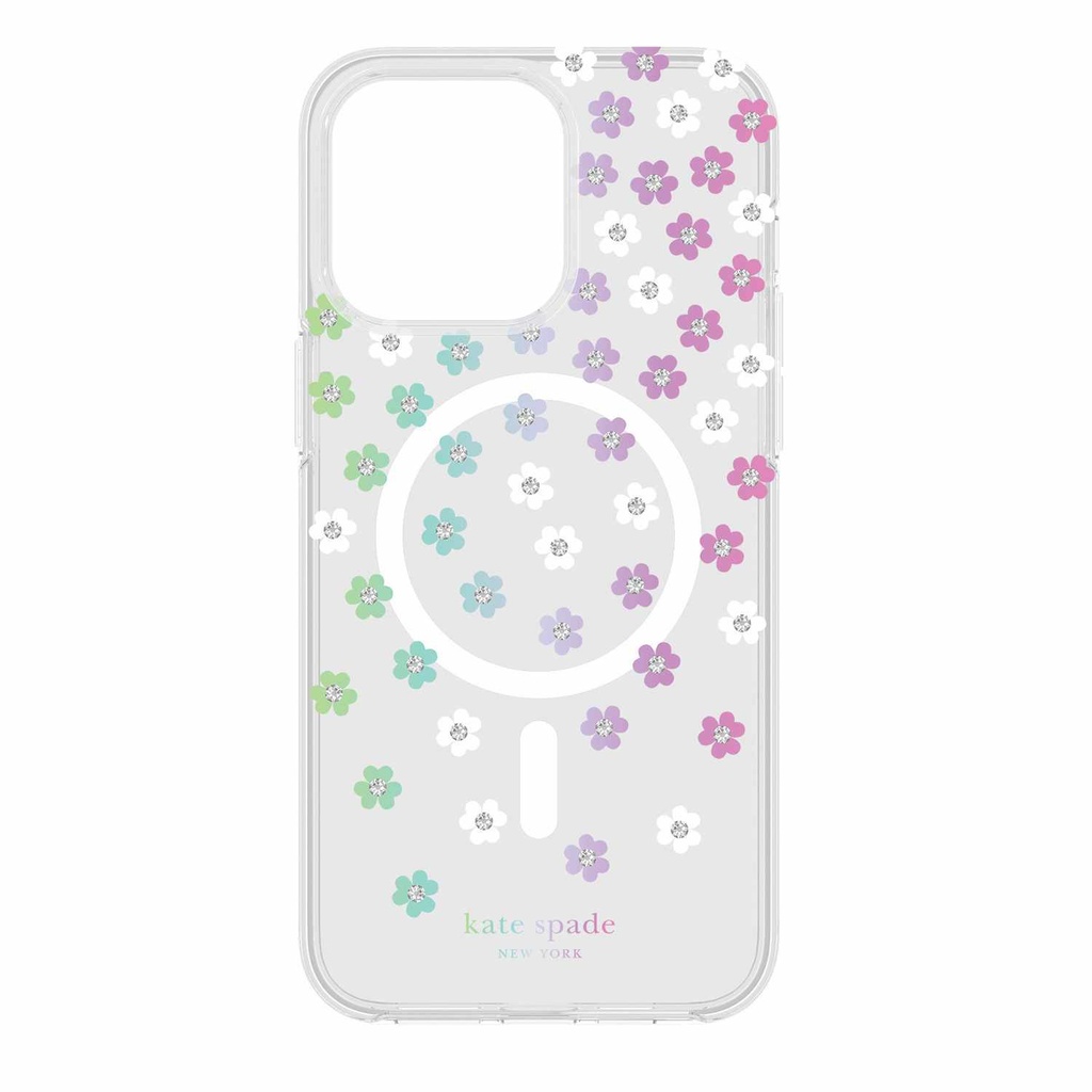 kate spade new york Protective Hardshell with MagSafe for iPhone 15 Pro Max - Scattered Flowers