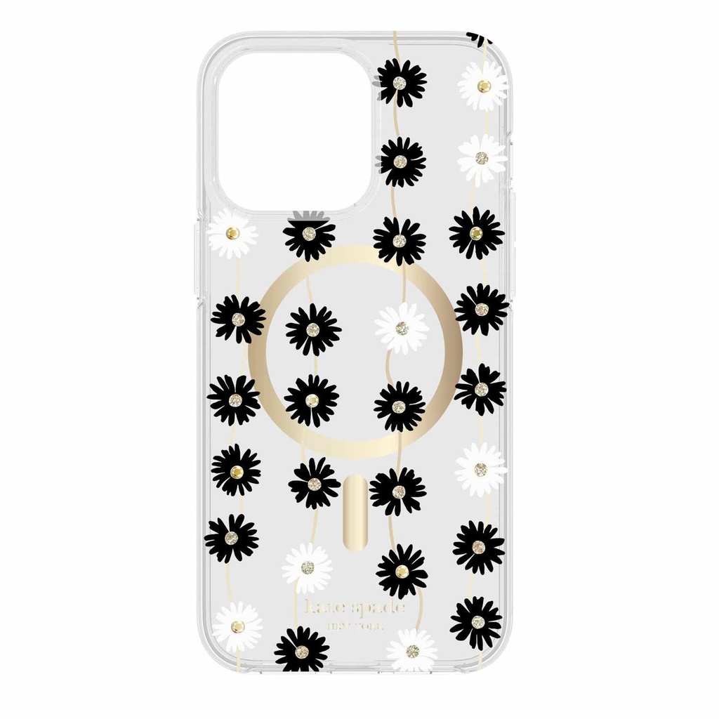 kate spade new york Protective Hardshell with MagSafe for iPhone 15 Pro Max - Daisy Chain Iridescent