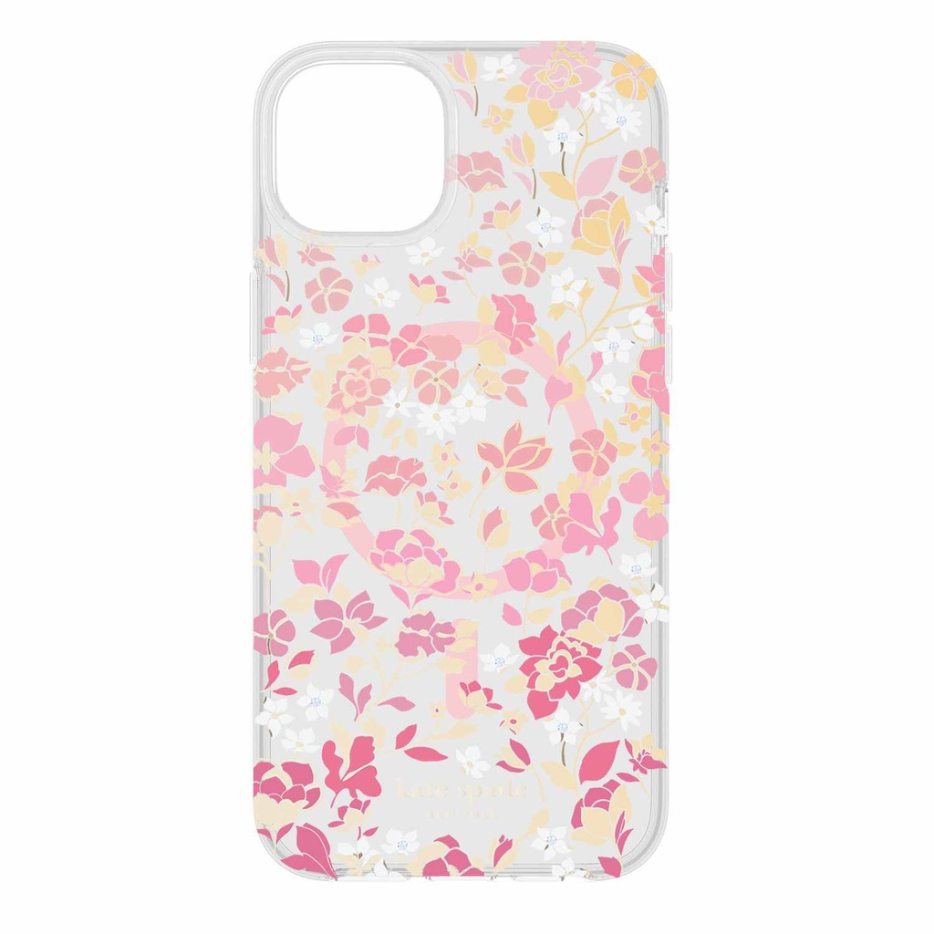 kate spade new york Protective Hardshell with MagSafe for iPhone 15 Plus - Flowerbed
