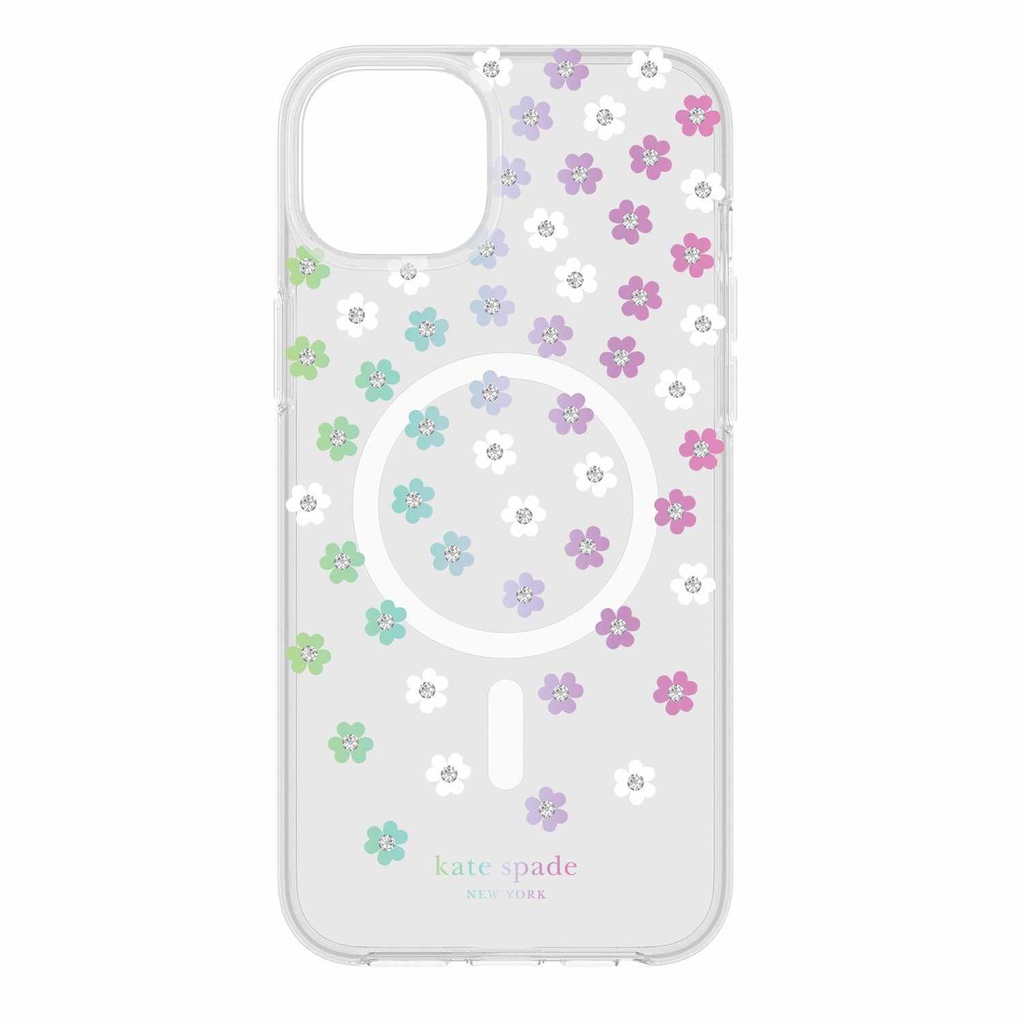 kate spade new york Protective Hardshell with MagSafe for iPhone 15 Plus - Scattered Flowers