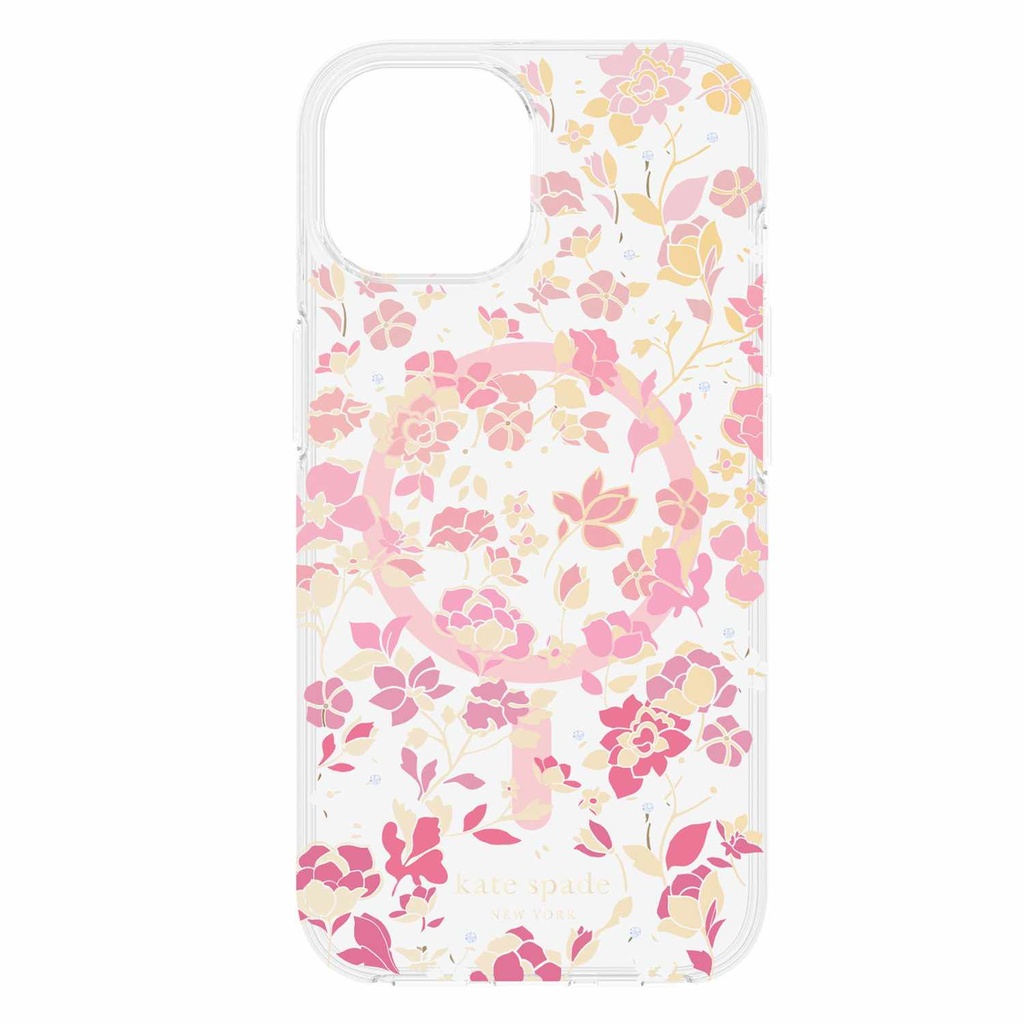 kate spade new york Protective Hardshell with MagSafe for iPhone 15/14/13 - Flowerbed