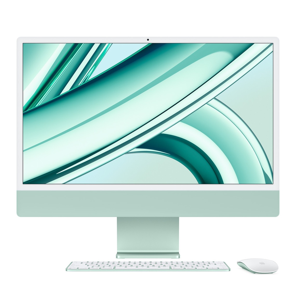Apple 24-inch iMac with Retina 4.5K display: Apple M3 chip with 8‑core CPU and 8‑core GPU, 256GB SSD - Green (Demo)