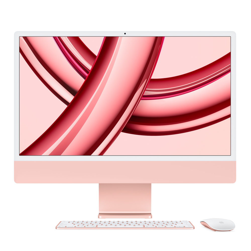 Apple 24-inch iMac with Retina 4.5K display: Apple M3 chip with 8‑core CPU and 10‑core GPU, 8GB RAM 256GB SSD - Pink (Demo)