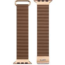 LAUT 38mm/40mm/41mm/42mm Leather Novi Lux Loop for Apple Watch  - Sepia Brown