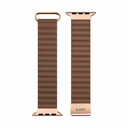 LAUT 44mm/42mm Leather Novi Lux Loop for Apple Watch  - Sepia Brown