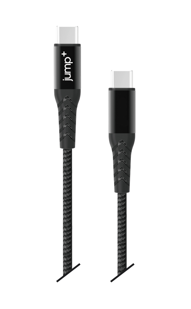 jump+ USB-C to USB-C 1M Braided Pro Cable - Black