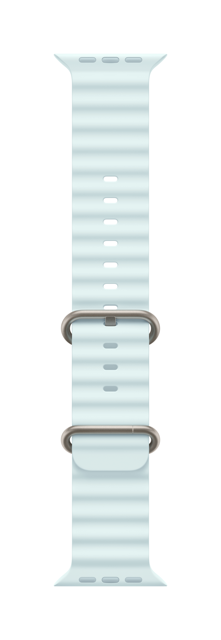 42mm/44mm/45mm/46mm/49mm Ice Blue Ocean Band - Natural Titanium Finish