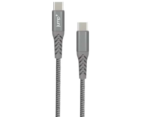 jump+ USB-C to USB-C 3M Braided Cable - Space Grey
