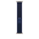 49mm Blue Trail Loop - M/L - Natural Titanium Finish