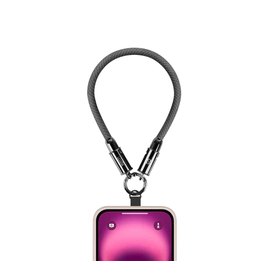 LOGiiX Wrist Connect USB Type-C to USB Type-C 0.3M Lanyard Cable - Black