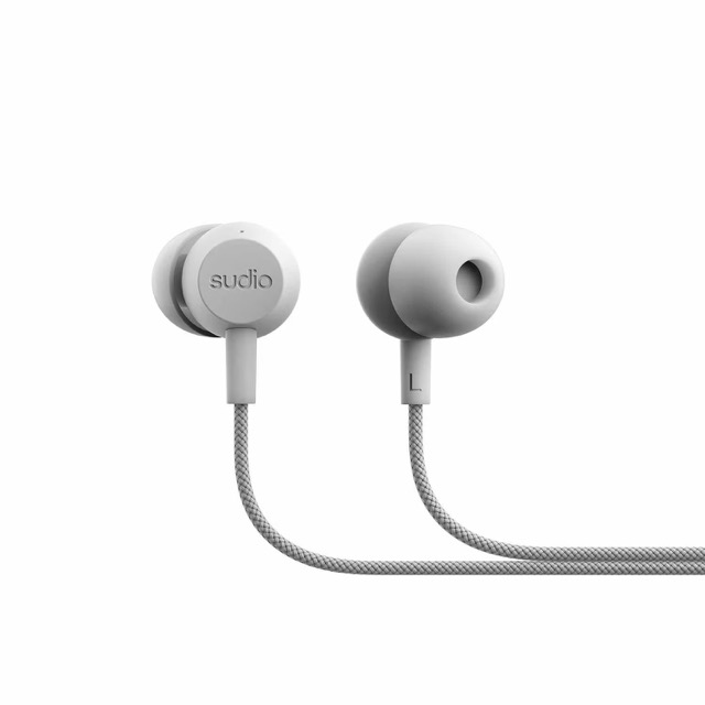 Sudio V3 Wired Earbuds - Grey White