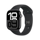 Apple Watch Series 10 Jet Black Aluminium Case with Black Sport Band (46mm, GPS + Cellular) - Open Box