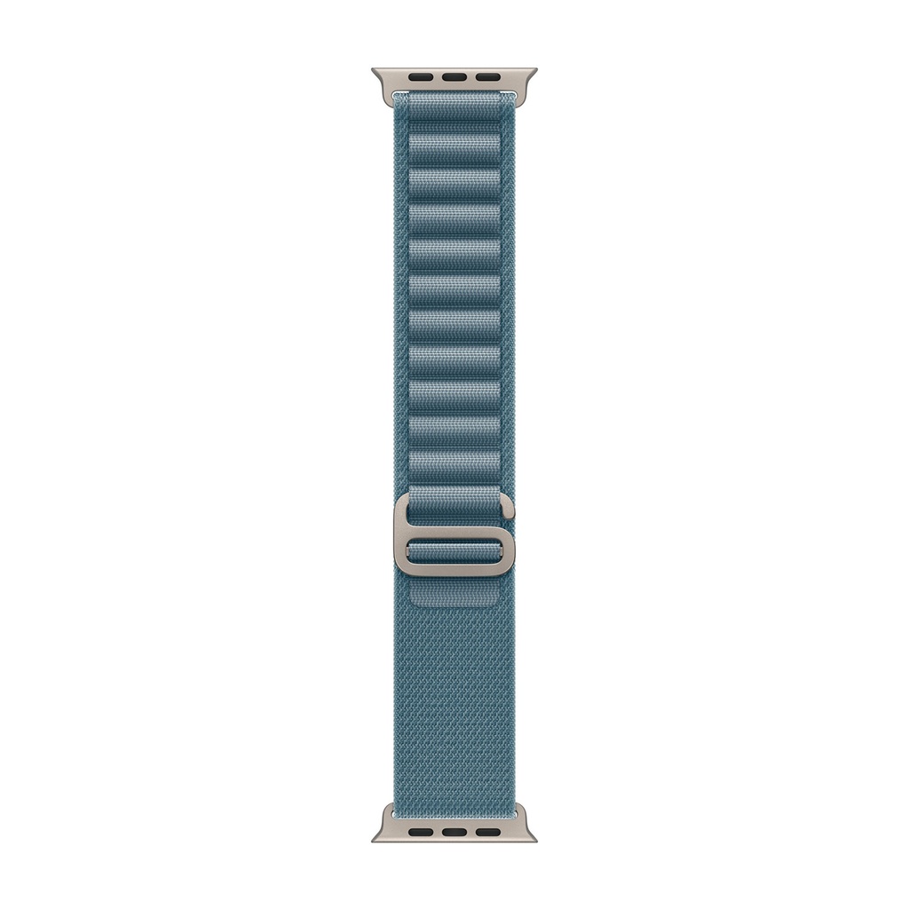49mm Light Blue Alpine Loop - Large - Natural Titanium Finish