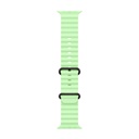 49mm Neon Green Ocean Band - Black Titanium Finish