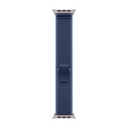 49mm Blue/Bright Blue Trail Loop – S/M - Natural Titanium Finish