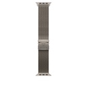 44mm/45mm/46mm/49mm Natural Titanium Milanese Loop - Medium