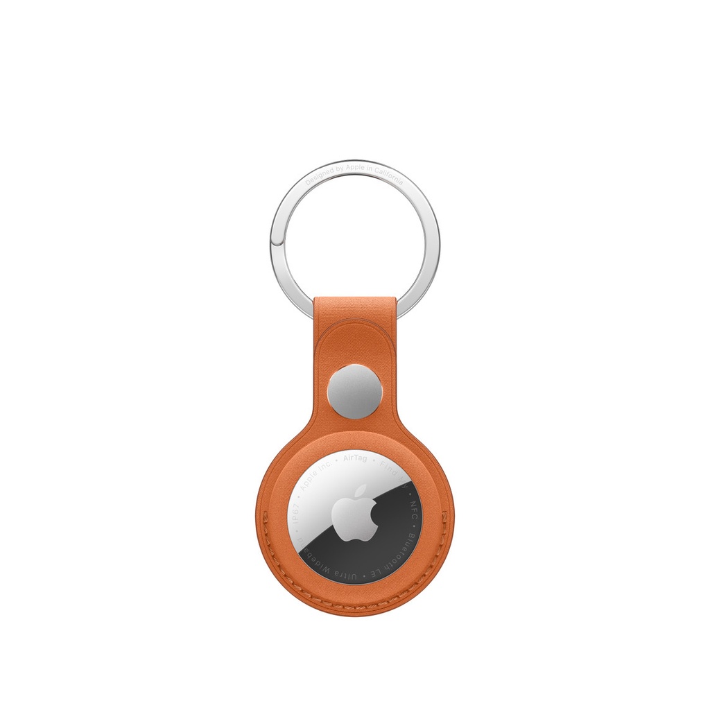 AirTag FineWovern Key Ring - Fox Orange