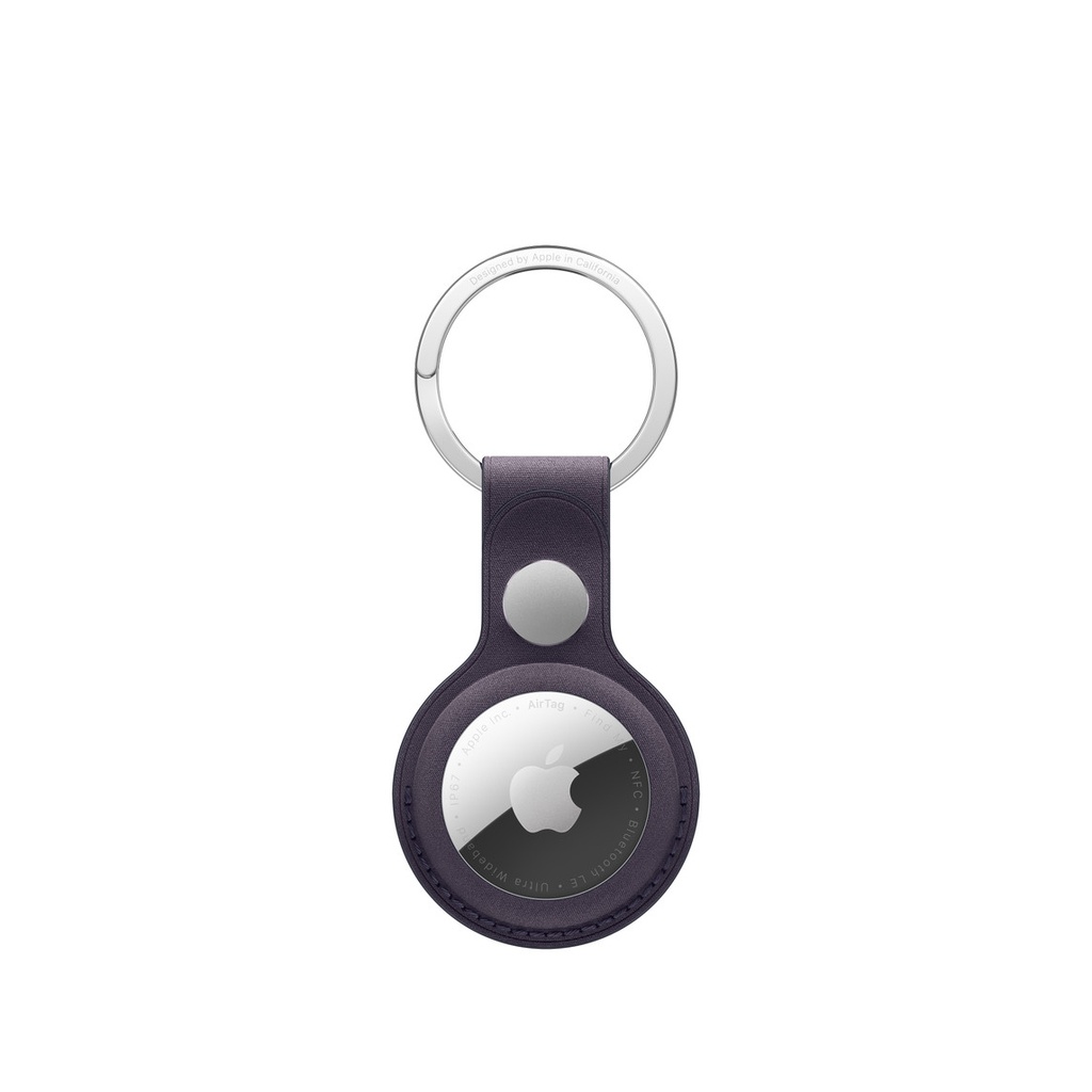 AirTag FineWovern Key Ring - Midnight Purple