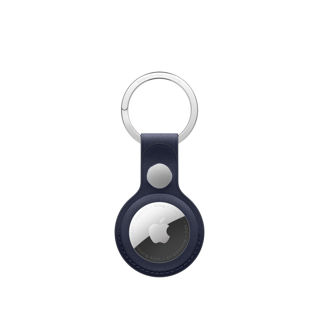 AirTag FineWovern Key Ring - Navy