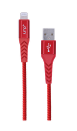 [JP-M005-RED] Jump+ USB to Lightning Nylon Cable 1m - Red