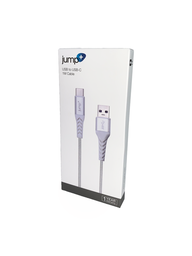 [JP-TC009-2] jump+ USB 3.0 to USB-C 1m Braided Cable - White
