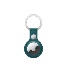 [MM073ZM/A] AirTag Leather Key Ring - Forest Green