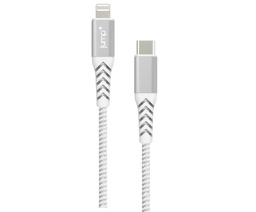 [JP-2020] jump+ USB-C to Lightning Nylon Cable 1m - White