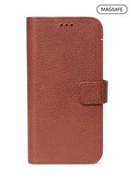 [D22IPO67PDW4CHB] Decoded Leather Detachable Wallet for iPhone 13 Pro Max for MagSafe - Chocolate Brown