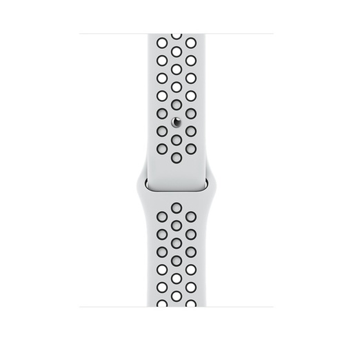 [ML843AM/A] Apple 41mm Pure Platinum/Black Nike Sport Band - Regular