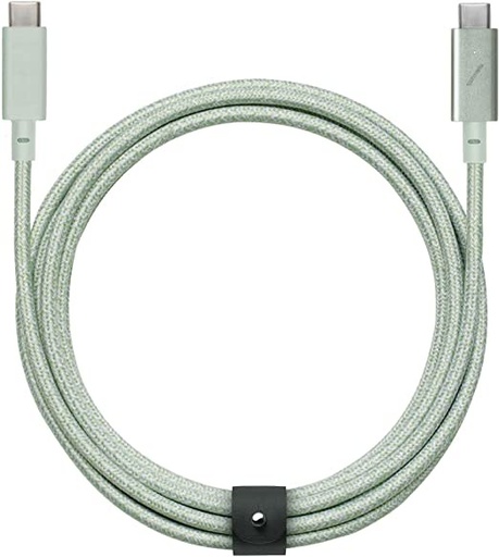 [BELT-C-GRN-PRO-NP] Native Union 2.4M Belt USB-C to USB-C Cable - Sage