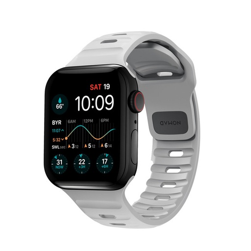 [NM01959885] Nomad Sport Waterproof Band for Apple Watch 40mm/41mm/42mm - Lunar Grey