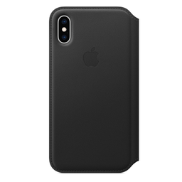 [MRWW2ZM/A] Apple iPhone XS Leather Folio - Black