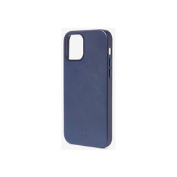 [D23IPO14MBC1NY] Decoded Leather Backcover with MagSafe for iPhone 14 Plus - Navy