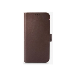 [D23IPO14MDW5CHB] Decoded Leather Detachable Wallet with MagSafe for iPhone 14 Plus - Chocolate Brown