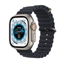 Apple Watch Ultra GPS + Cellular, 49mm Titanium Case with Midnight Ocean Band