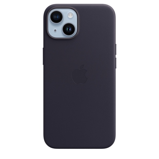 [MPP63ZM/A] Apple iPhone 14 Leather Case with MagSafe - Ink